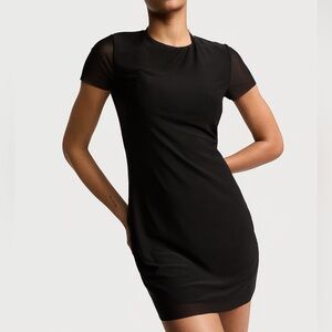 New VICTORIA'S SECRET SWIM Beachwear Mesh Mini Dress black